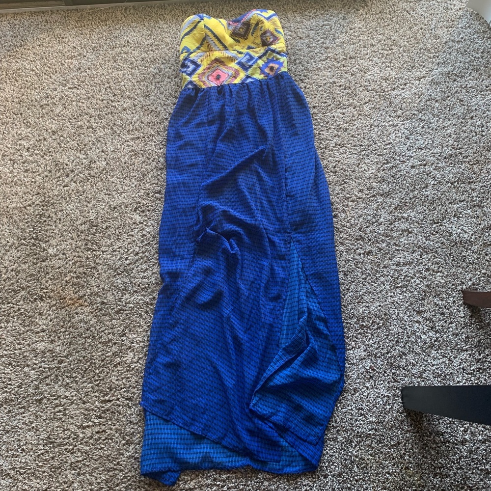 Mossimo Maxi dress tribal Aztec strapless medium